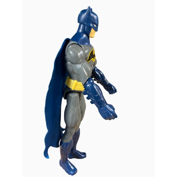 Batman 11-1/2" Action Figure Collectible Superhero Toy Mattel Blue Cape - Picture 8 of 10